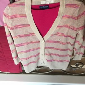 Lift Cardigan Stripe SZ SMALL